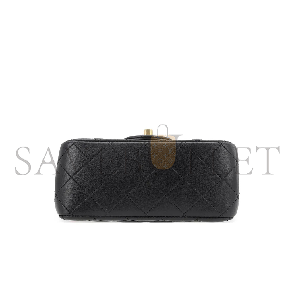 Ch*el master camellia adjustable buckle chain flap bag as1786 (18*13*7cm)